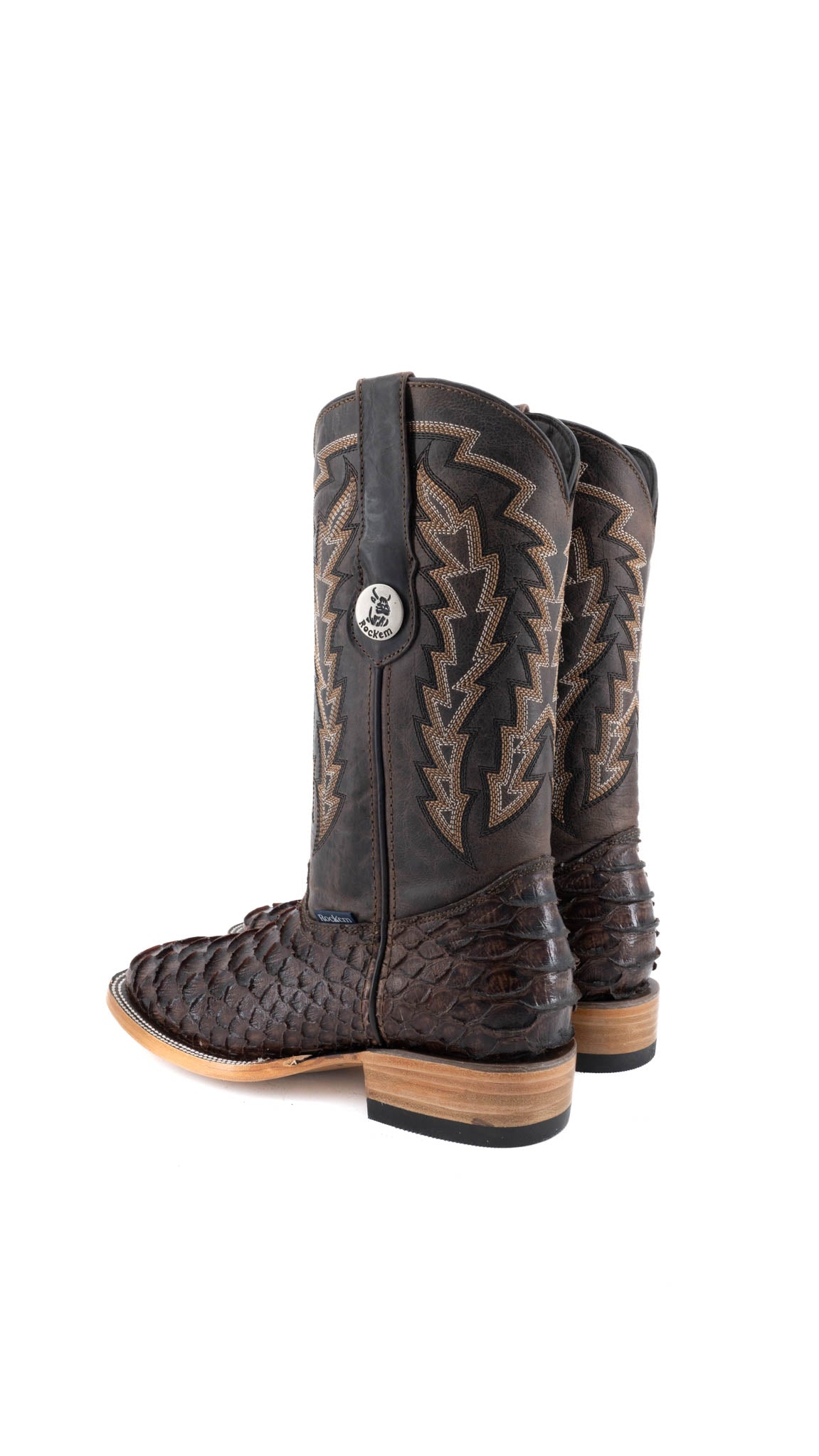 Piton Clon Square Toe Cowgirl Boot