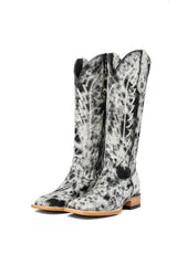 Carmina Tall Cowhide Square Toe Cowgirl Boot Size 7.5 Box DU34