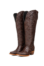 Nancy Tall Wide Calf Snip Toe Cowgirl Boot