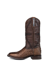 Caiman Hornback Belcrest Square Toe Cowboy Boot