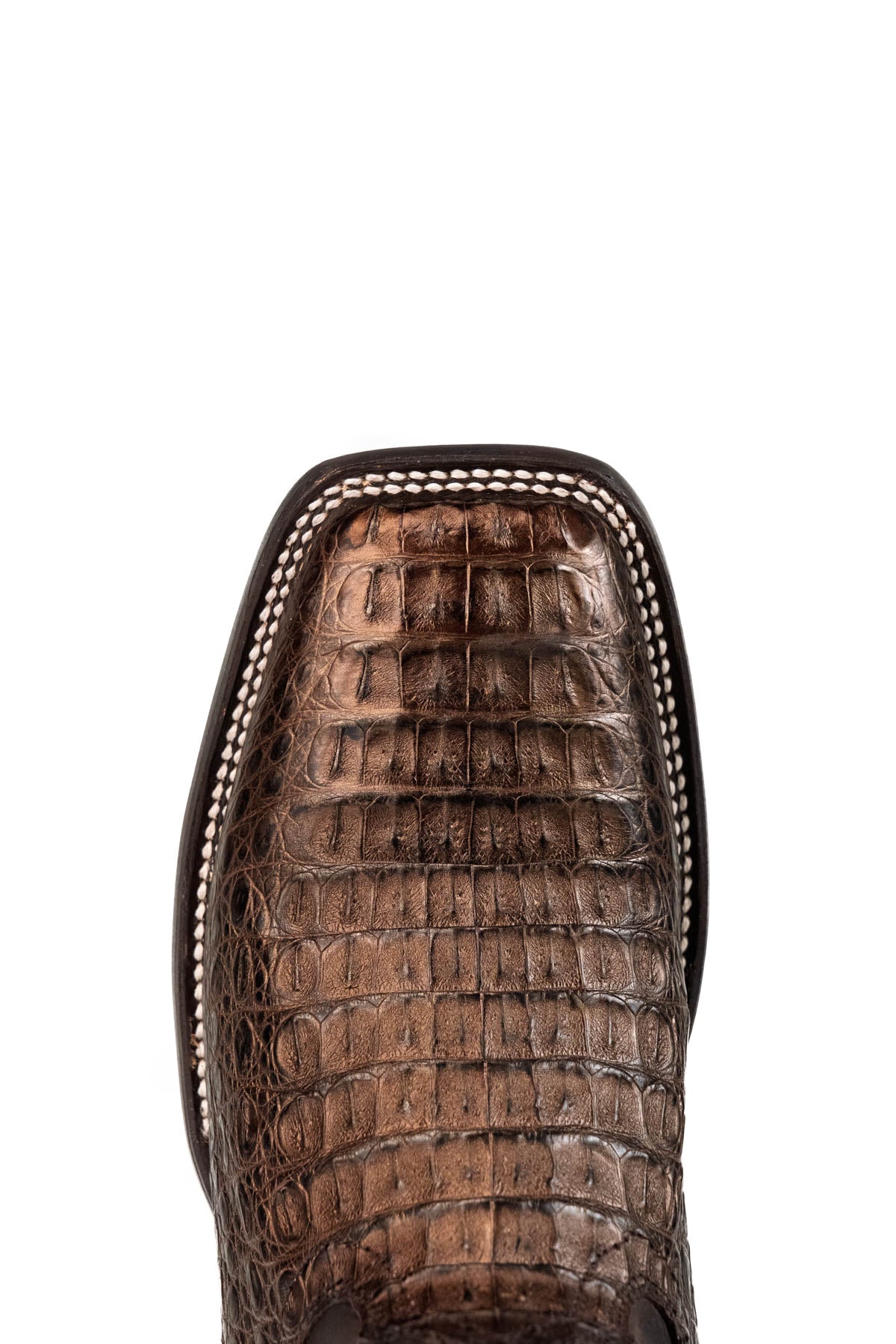 Caiman Hornback Belcrest Square Toe Cowboy Boot