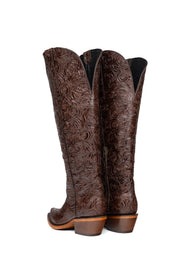 Nancy Tall Wide Calf Snip Toe Cowgirl Boot