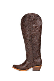 Nancy Tall Wide Calf Snip Toe Cowgirl Boot