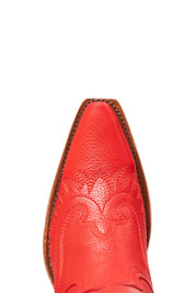 Briseida Fringe Tall Red Bottom Snip Toe Cowgirl Boot