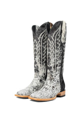 Carmina Tall Cowhide Square Toe Cowgirl Boot Size 8 Box DU37