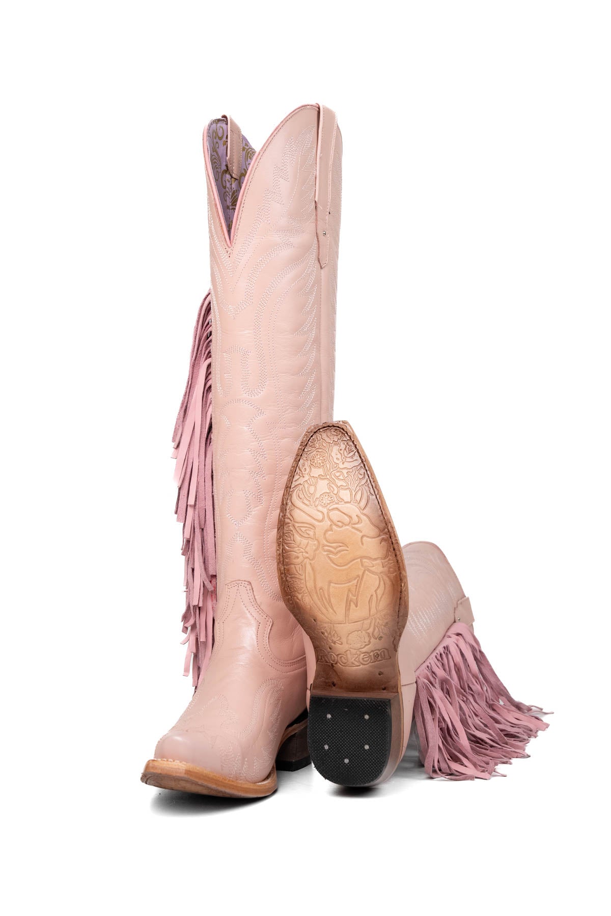 Briseida Fringe Tall Snip Toe Cowgirl Boot