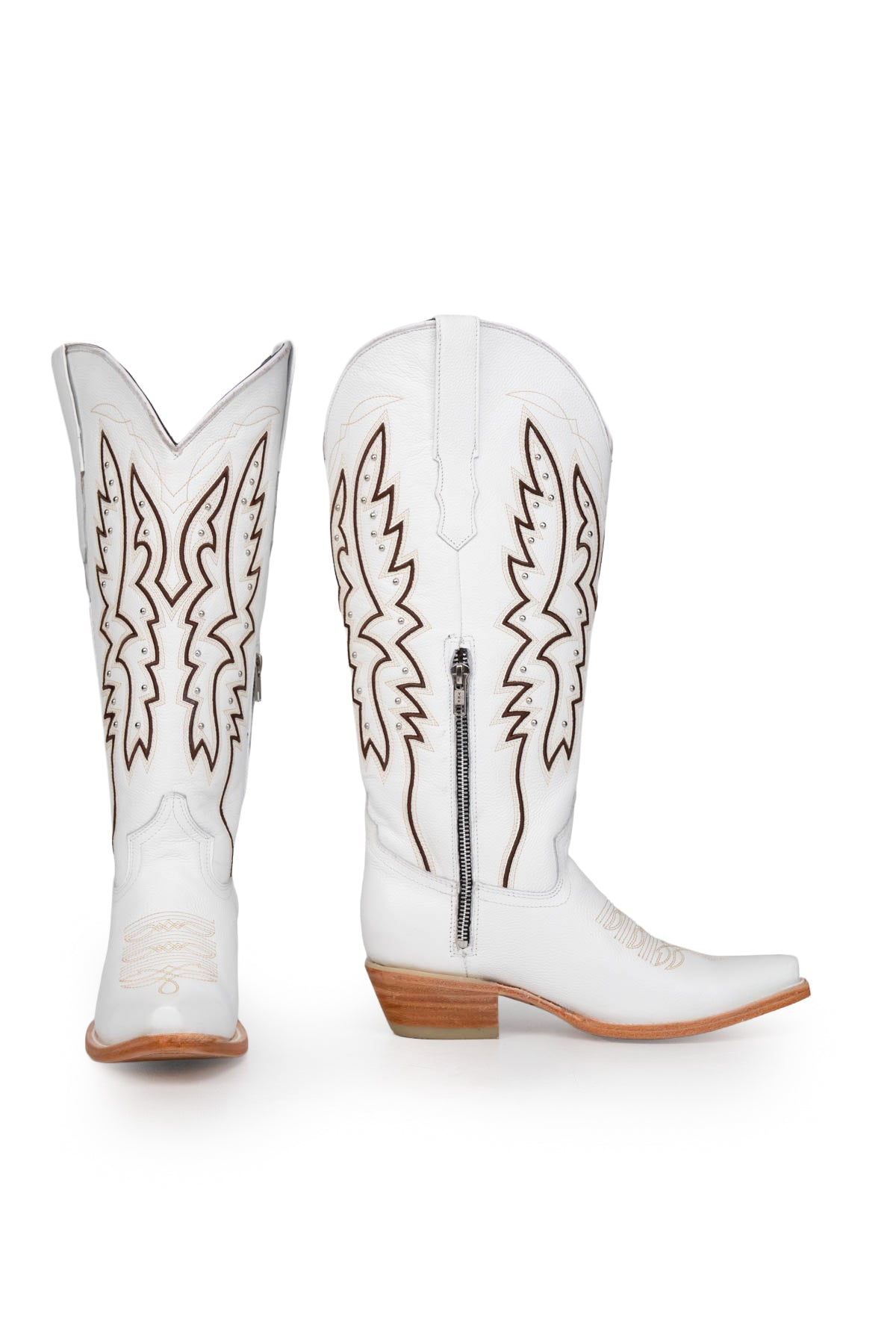 Alexa Midi Wide Calf Snip Toe Cowgirl Boot