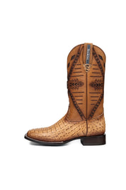 Caiman Hornback Belcrest Square Toe Cowboy Boot