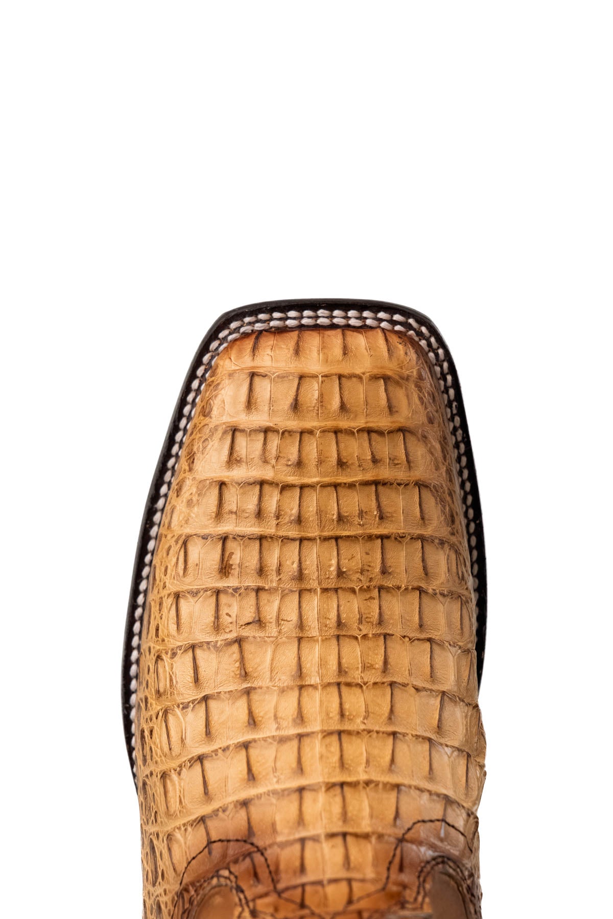Caiman Hornback Belcrest Square Toe Cowboy Boot