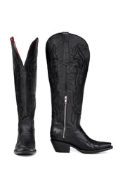 Jenny Tall Wide Calf Snip Toe Cowgirl Boot