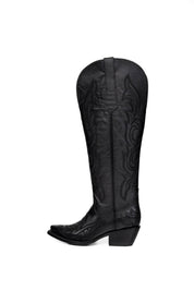 Jenny Tall Wide Calf Snip Toe Cowgirl Boot
