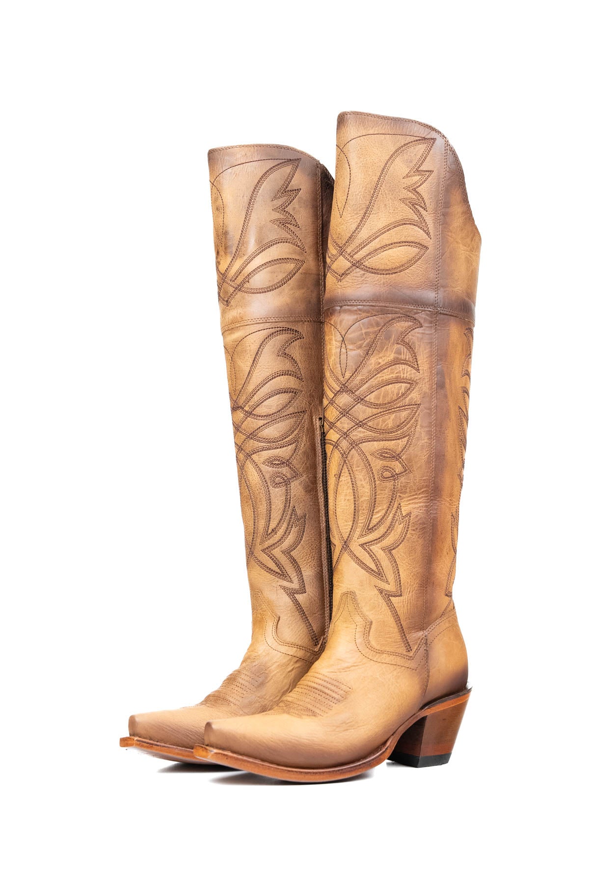 Myriam Knee High Snip Toe Cowgirl Boot