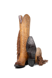 Briseida Fringe Tall Snip Toe Cowgirl Boot