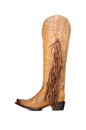 Briseida Fringe Tall Snip Toe Cowgirl Boot