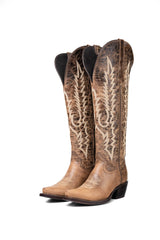 Kaylee Tall Wide Calf Friendly Snip Toe Cowgirl Boot