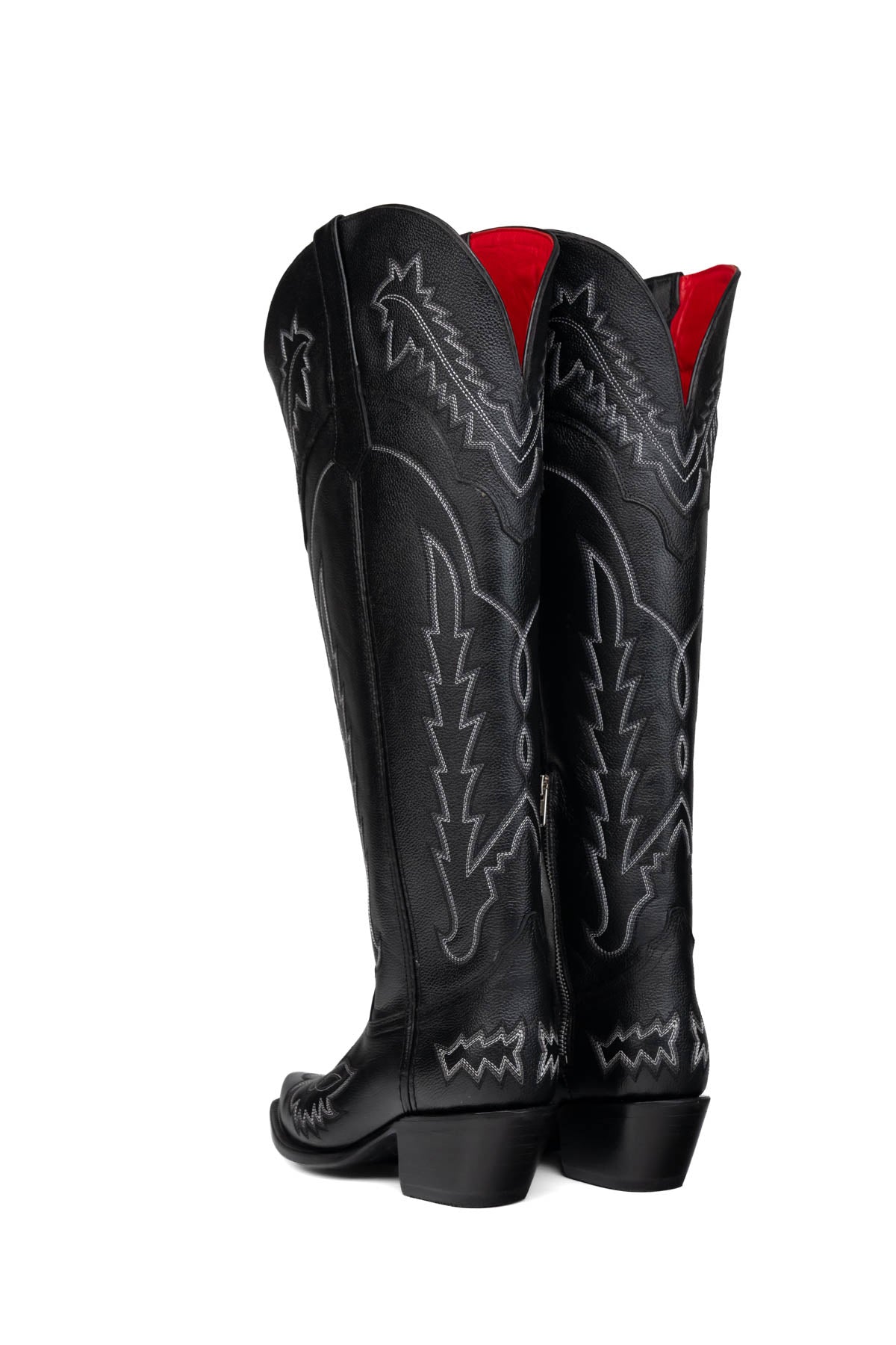 Maggie Knee High Wide Calf Snip Toe Cowgirl Boot