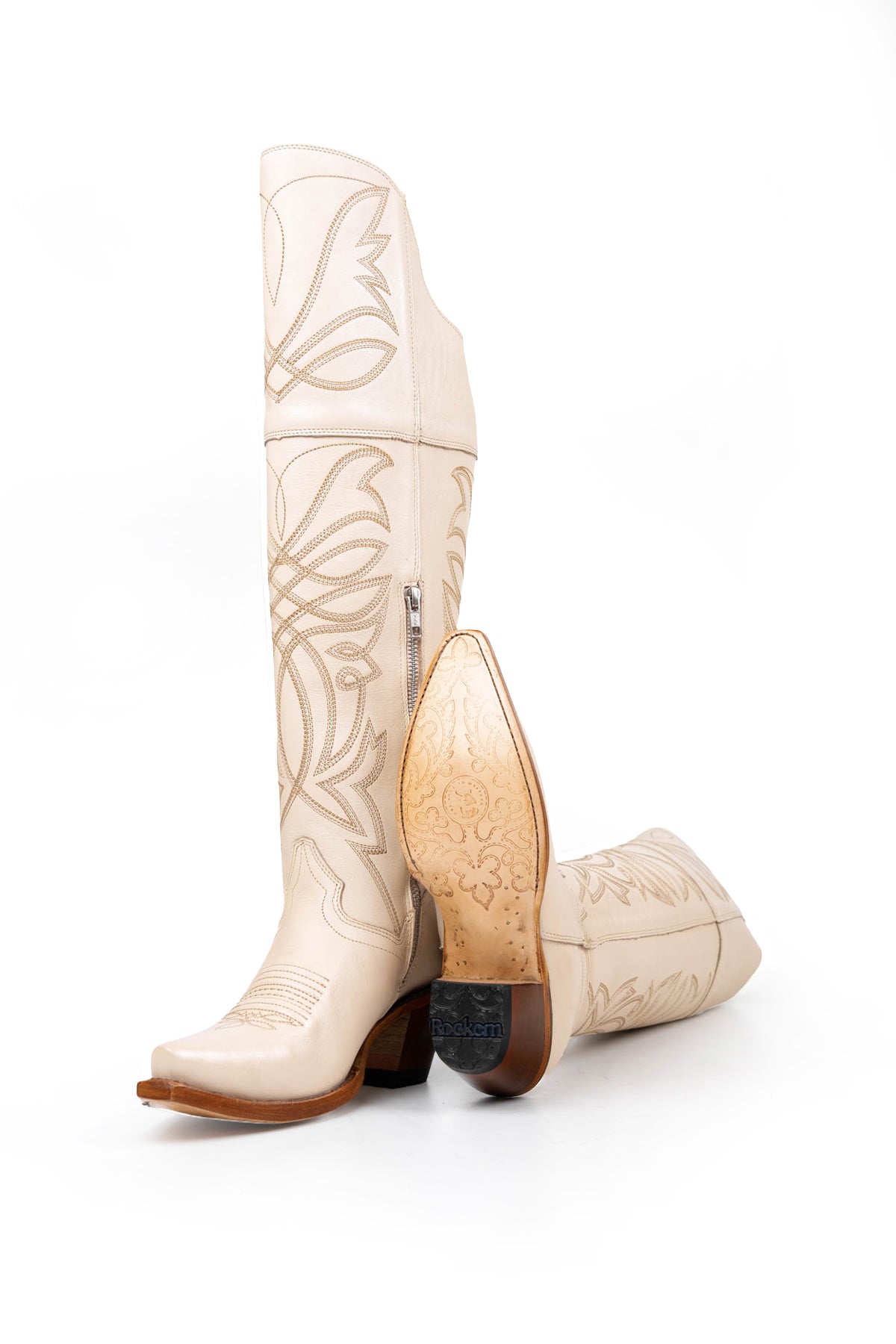 Myriam Knee High Snip Toe Cowgirl Boot