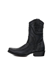 Python Hornstone  Red Bottom Narrow Toe Ankle Boot
