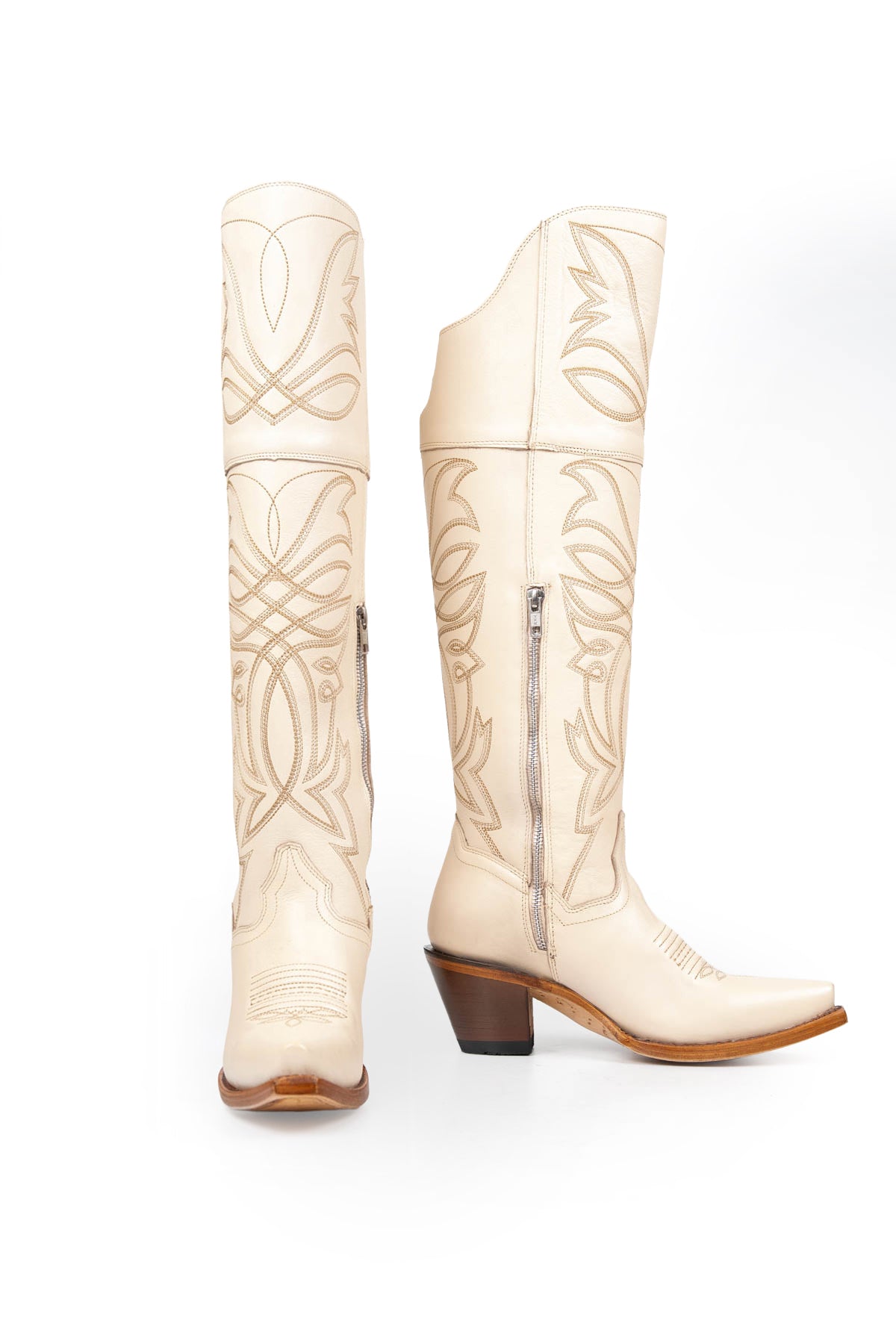 Myriam Knee High Snip Toe Cowgirl Boot