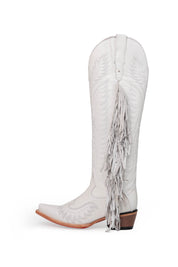Briseida Fringe Tall Red Bottom Snip Toe Cowgirl Boot