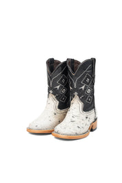 Little Aztec Cowhide Square Kids Boot Size 9 Box ZB3