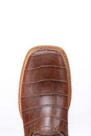 Monroe Gator Belly Square Toe Cowboy Boot
