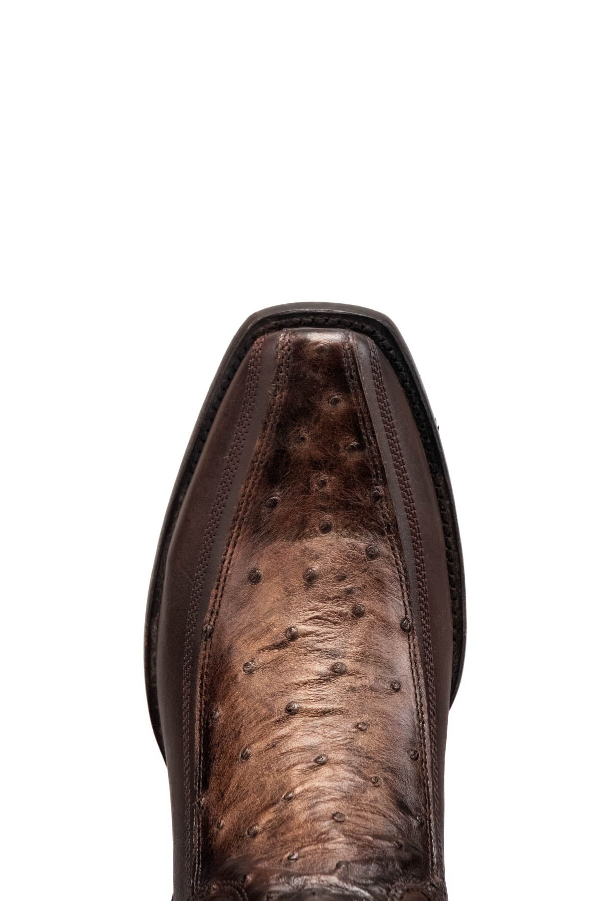 Ostrich Hornstone Narrow Toe Ankle Boot