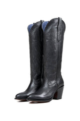 Angie Tall Round Toe Cowgirl Boot