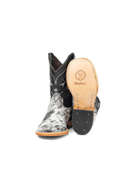 Little Aztec Cowhide Square Kids Boot Size 11 Box ZB7