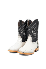 Little Aztec Cowhide Square Kids Boot Size 11 Box ZB8