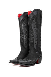 Kat Tall Red Bottom Snip Toe Cowgirl Boot