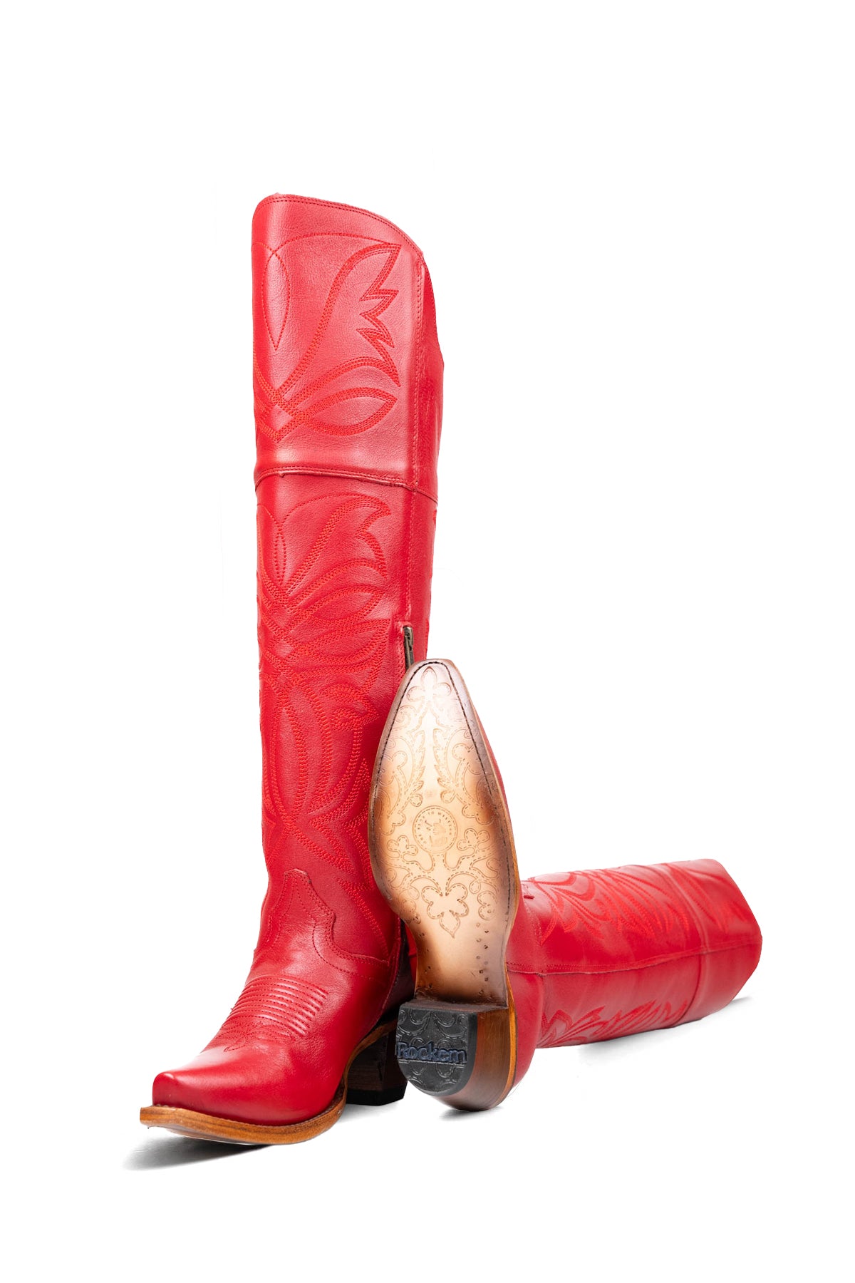 Myriam Knee High Snip Toe Cowgirl Boot