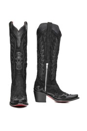 Kat Tall Red Bottom Snip Toe Cowgirl Boot