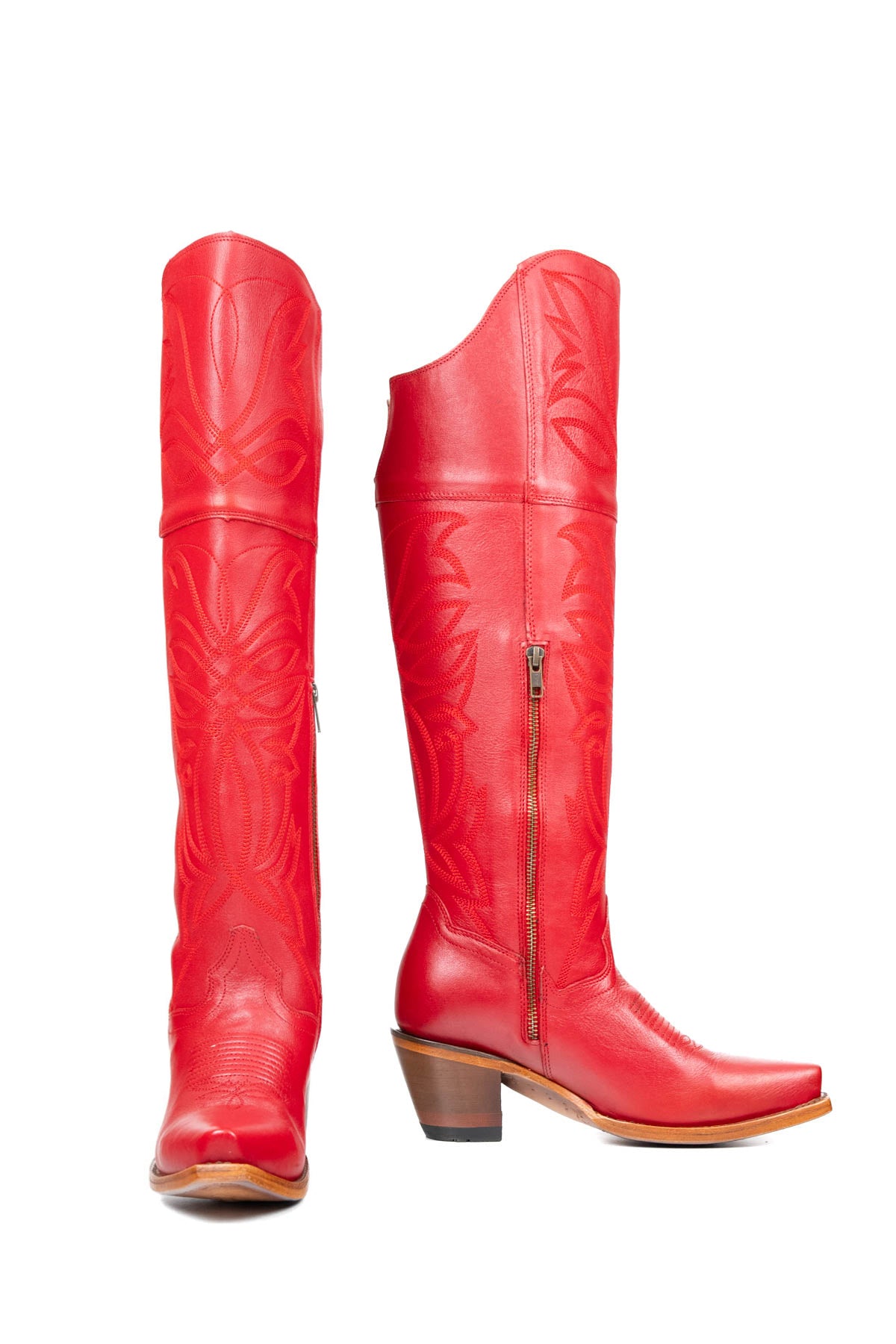 Myriam Knee High Snip Toe Cowgirl Boot