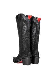 Kat Tall Red Bottom Snip Toe Cowgirl Boot