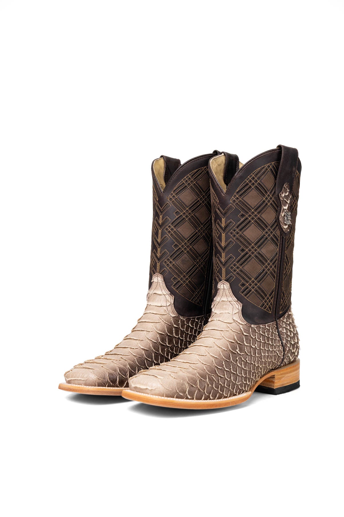 Bradley Python Square Toe Cowboy Boot