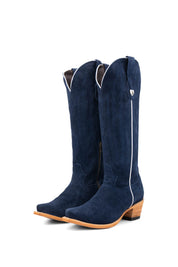Eleanor Primavera Suede Tall Snip Toe Cowgirl Boot