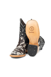 Little Aztec Cowhide Square Kids Boot Size 13 Box ZB11
