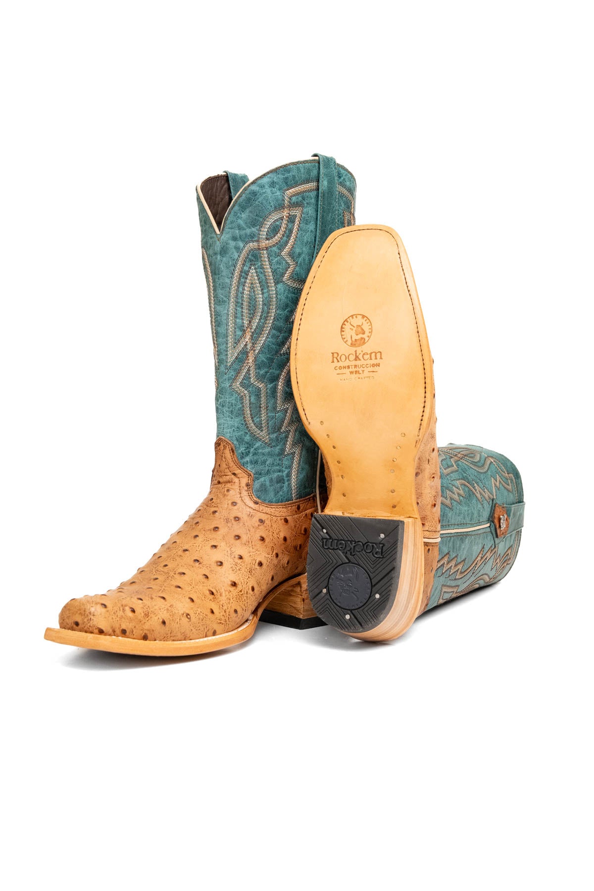 Renegate Ostrich Cutter Toe Cowboy Boot