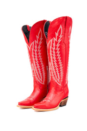 Gia Tall Wide Calf Snip Toe Cowgirl Boot