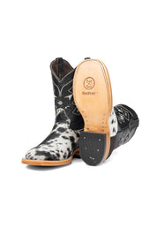 Little Aztec Cowhide Square Kids Boot Size 1 Box ZB14