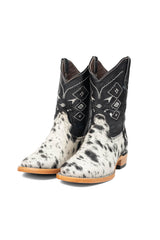 Little Aztec Cowhide Square Kids Boot Size 2 Box ZB16