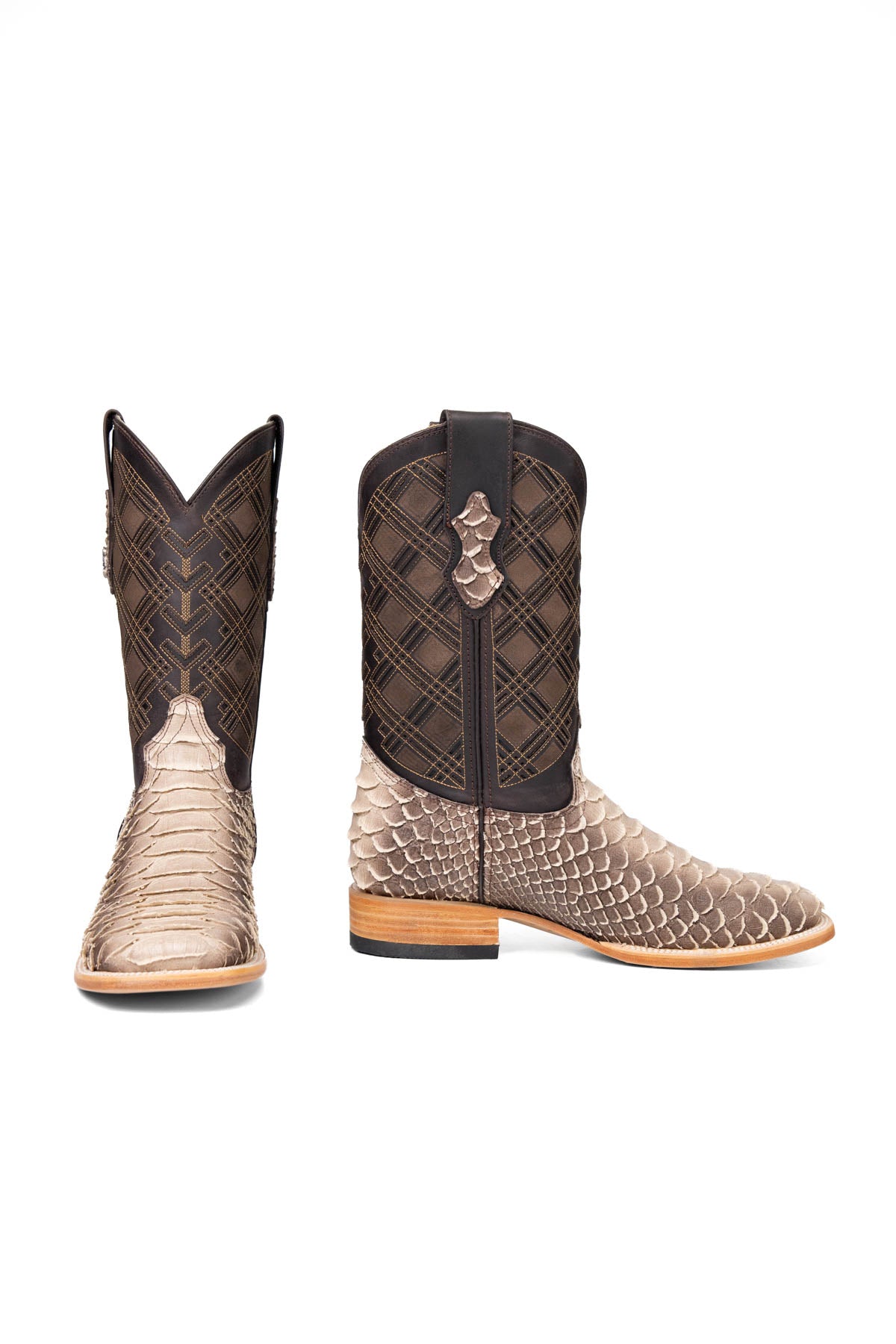 Bradley Python Square Toe Cowboy Boot