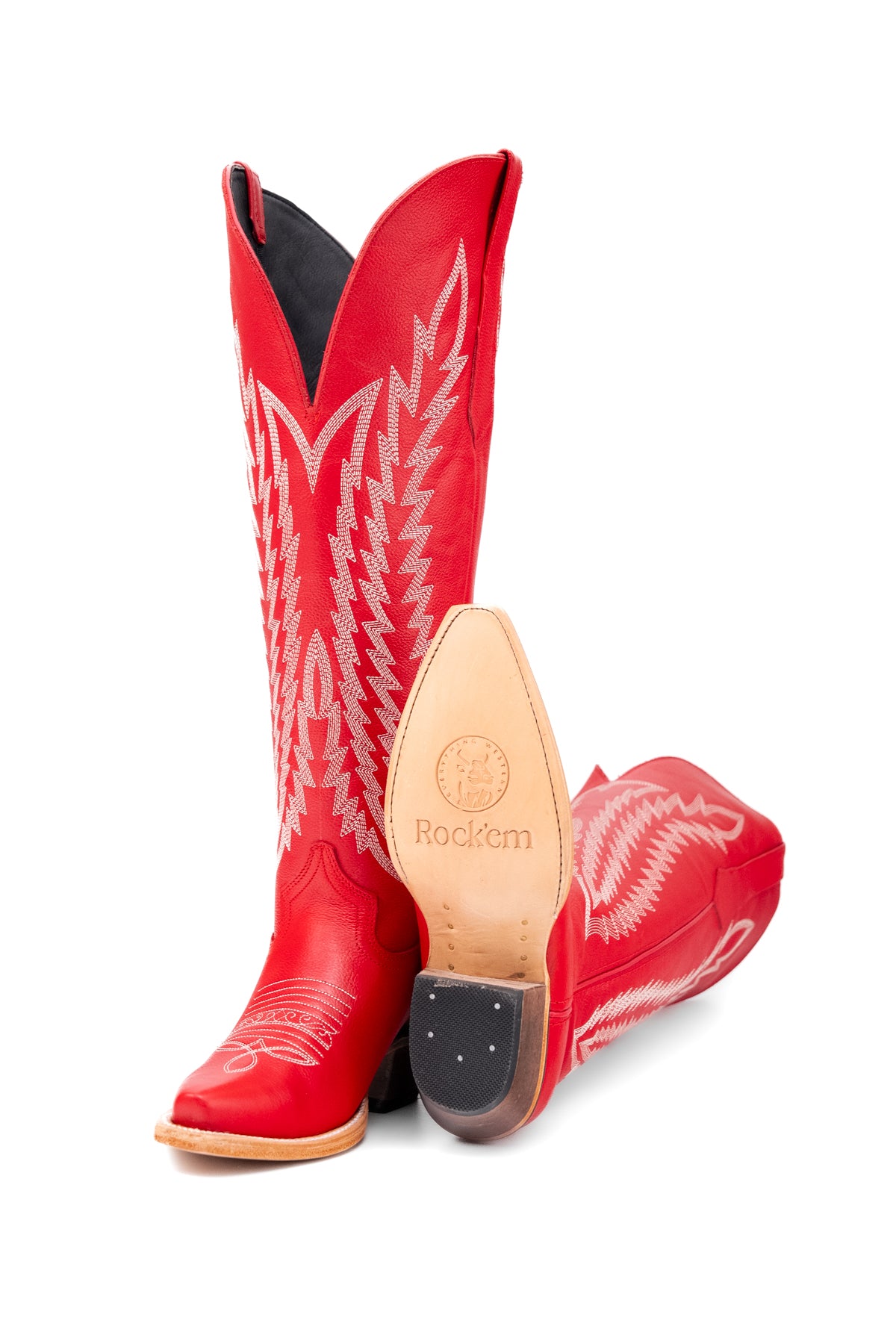 Gia Tall Wide Calf Snip Toe Cowgirl Boot