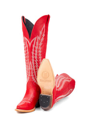 Gia Tall Wide Calf Snip Toe Cowgirl Boot