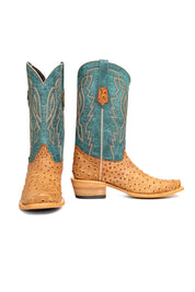 Renegate Ostrich Cutter Toe Cowboy Boot