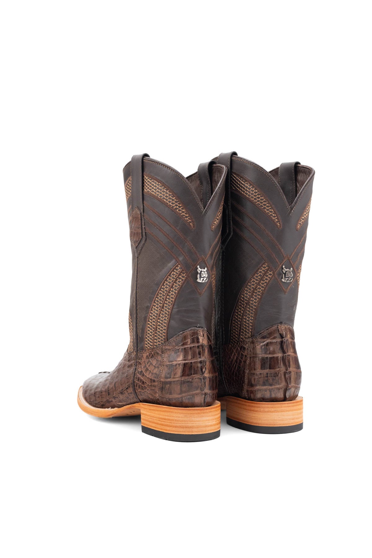 Monroe Caiman Tail Square Toe Cowboy Boot