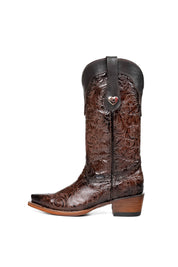 Mila Tooled Snip Toe Cowgirl Boot