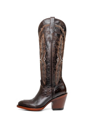 Amanda Tall Round Toe Cowgirl Boot