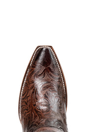 Mila Tooled Snip Toe Cowgirl Boot